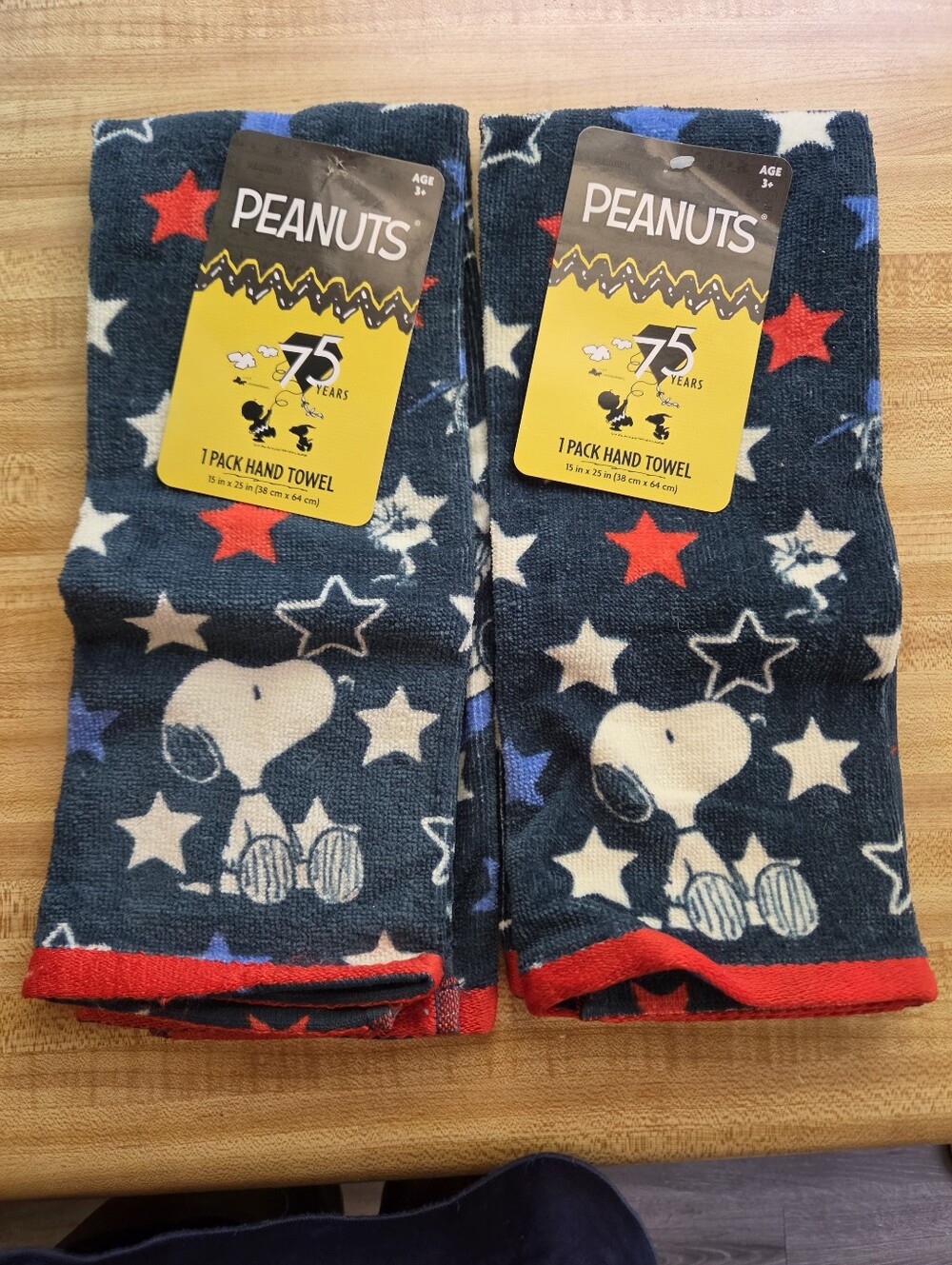 Snoopy NWT Set Of 2 Patriotic Dish Towels